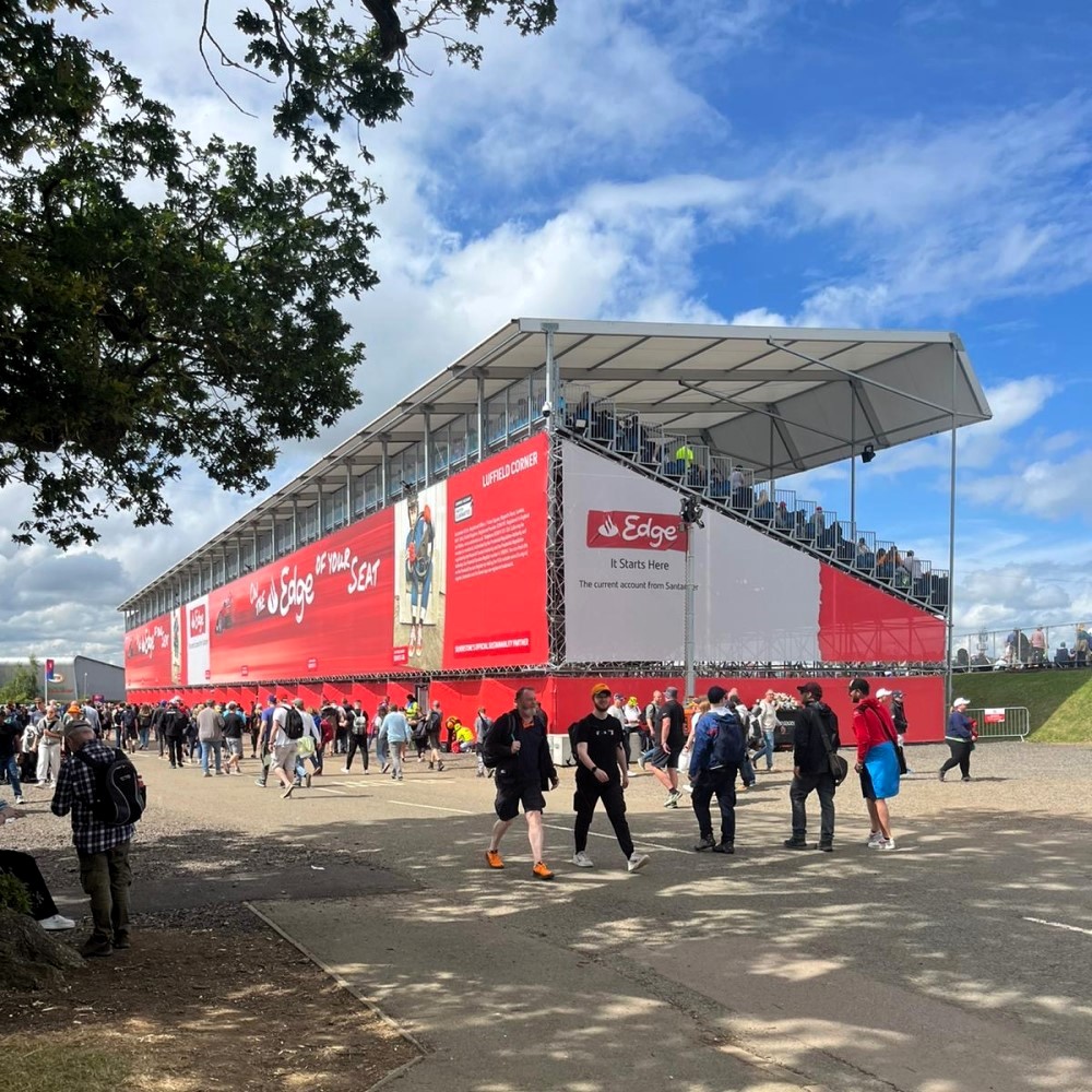 Silverstone grandstand wrap